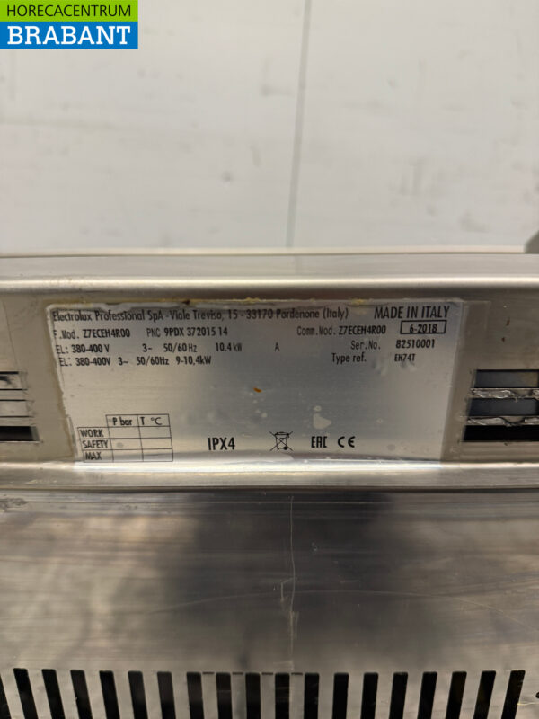 Zanussi en acier inoxydable Cuisinière électrique à 4 feux 80 cm 400V Horeca – Image 5