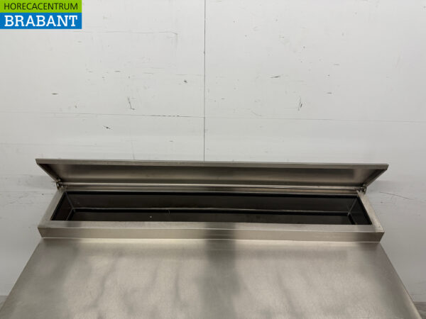 Amitek Saladette en acier inoxydable Établi réfrigéré 3 portes 136,5 cm 230V Horeca – Image 4