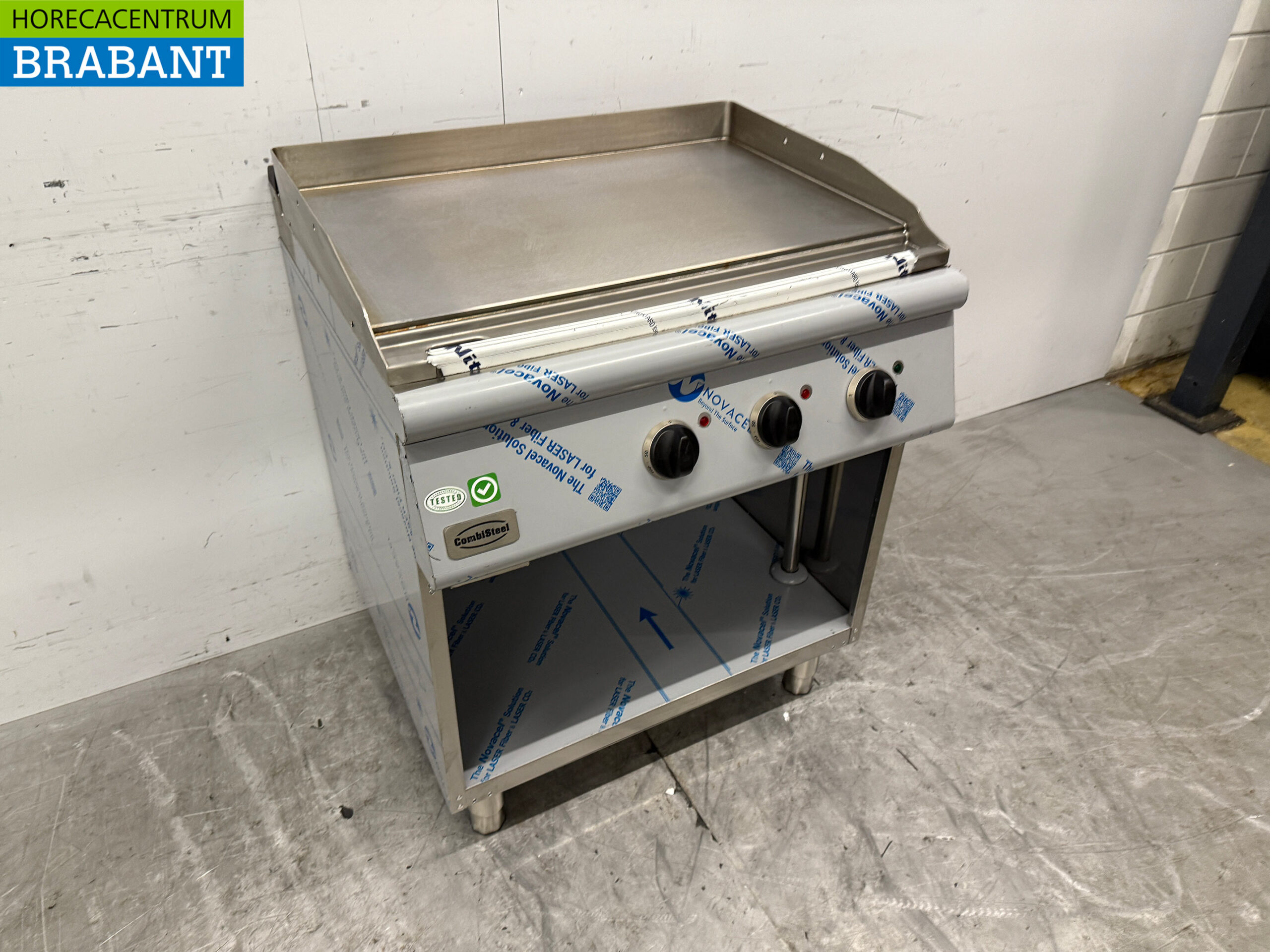 Planche à griller lisse Combisteel en acier inoxydable 80 cm 400V Horeca – Image 3