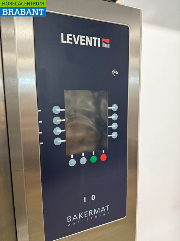 Four Leventi en acier inoxydable Four à air chaud avec injection d'humidité 16 x 60/40cm 400V Restauration Boulangerie – Image 5