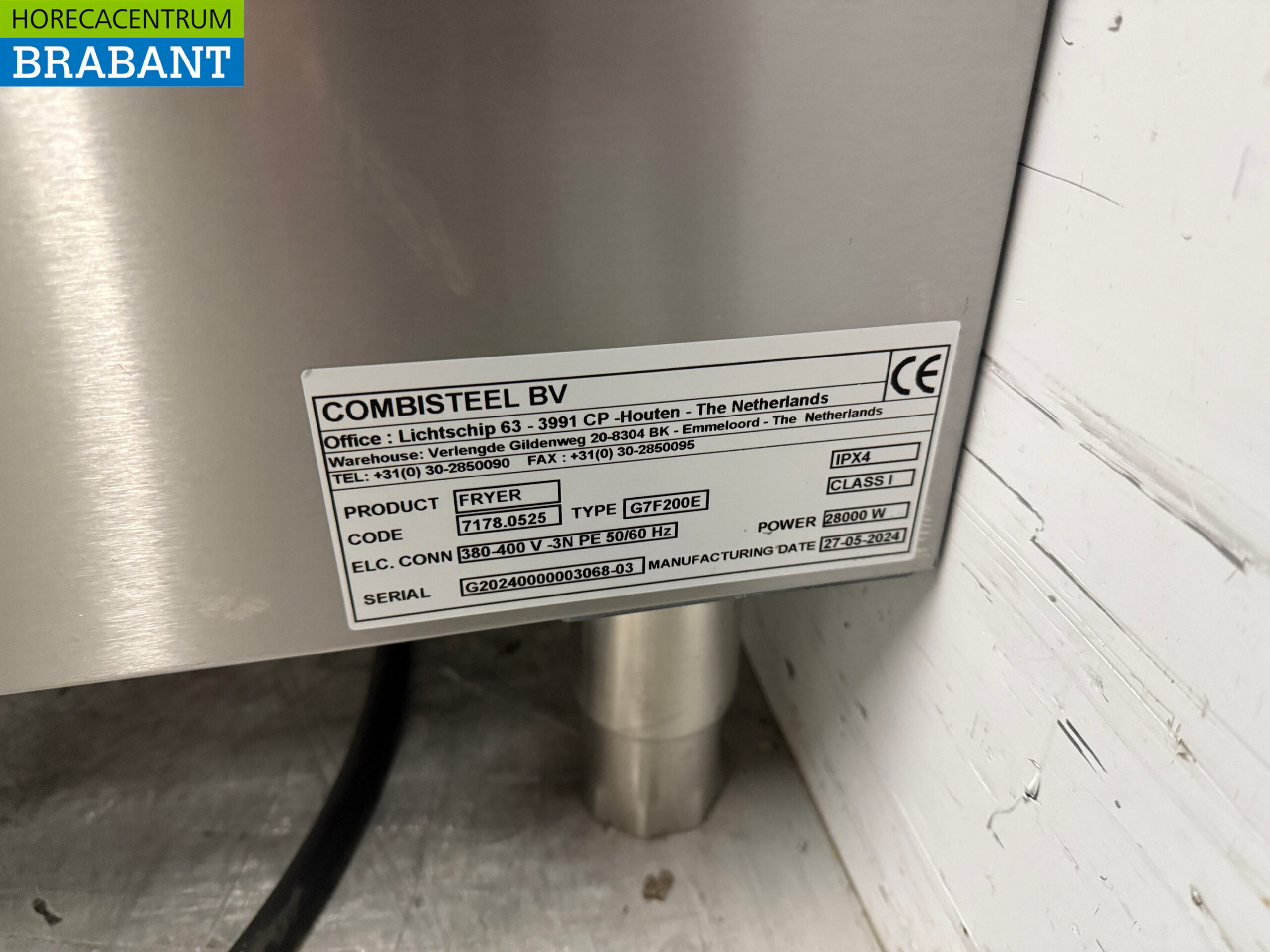 Friteuse double Combisteel en acier inoxydable 2 x 18 litres 400V Horeca – Image 6