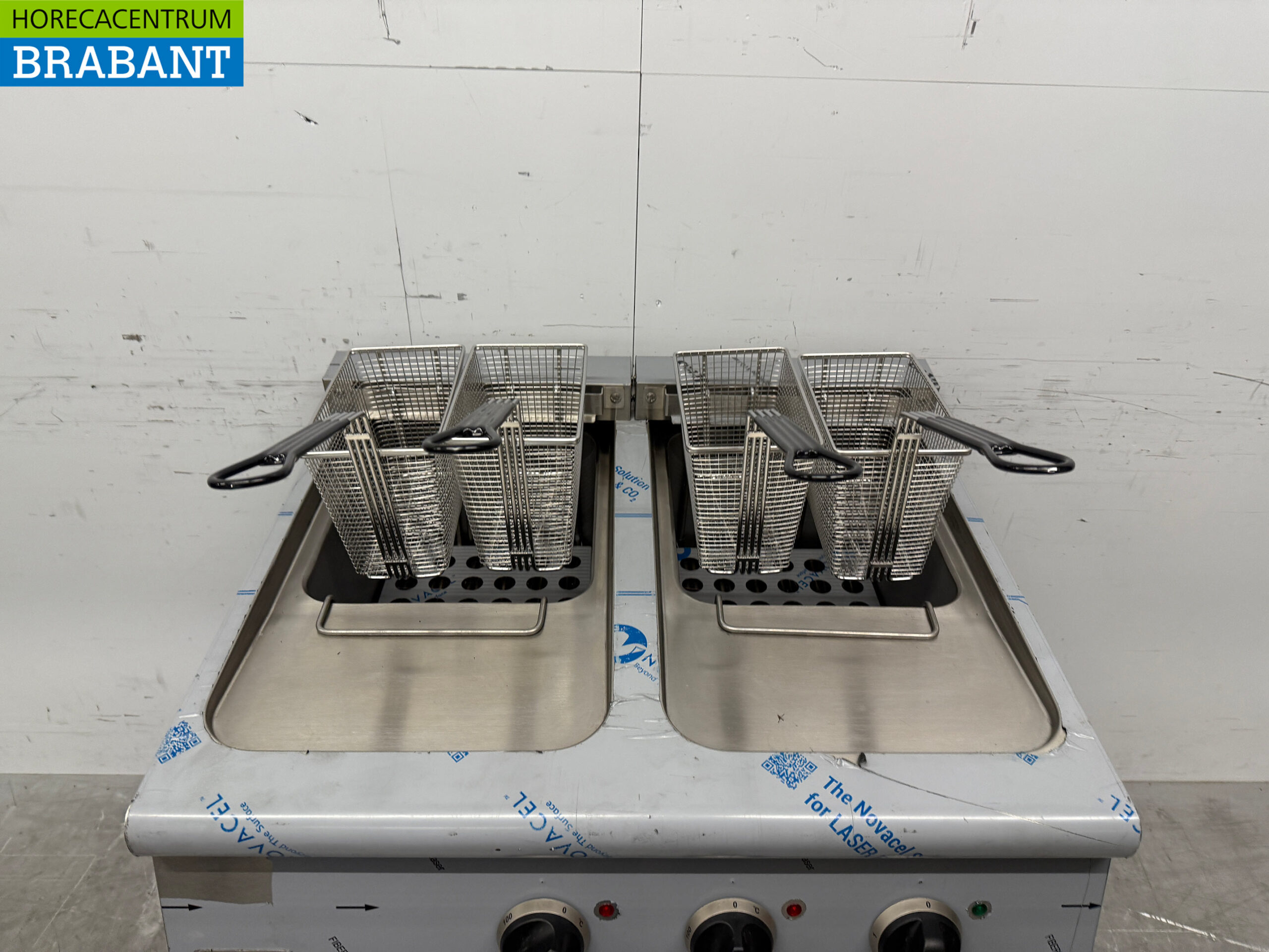 Friteuse double Combisteel en acier inoxydable 2 x 18 litres 400V Horeca – Image 4