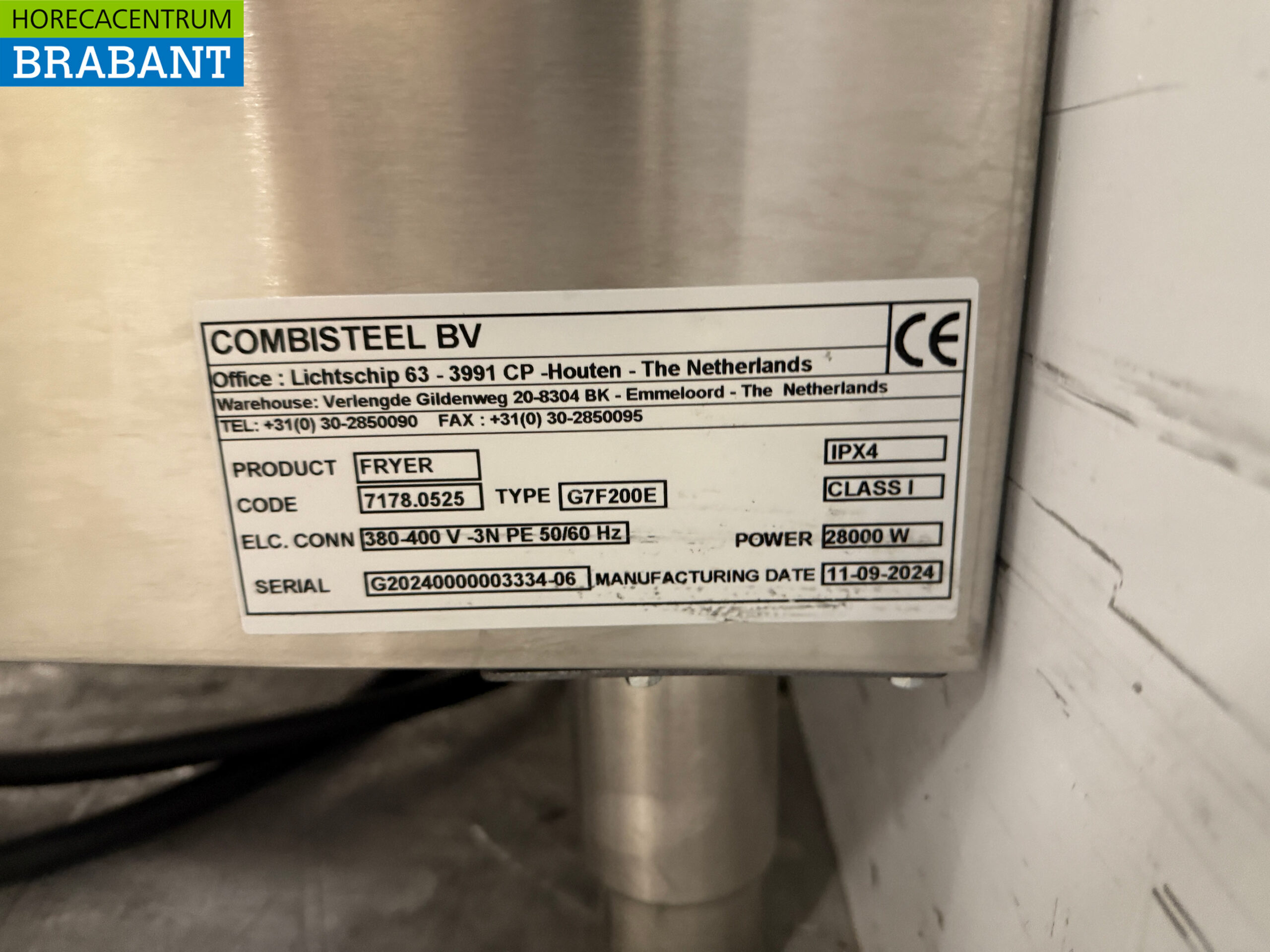 Friteuse double Combisteel en acier inoxydable 2 x 18 litres 400V Horeca – Image 6