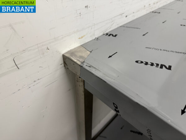 Table de travail en acier inoxydable avec étagère 200 x 70 x 86,5 cm Restauration – Image 4