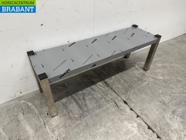Pont d'étagère en acier inoxydable 100 x 30 x 36 cm Restauration – Image 3