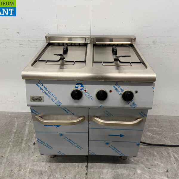 Friteuse double Combisteel en acier inoxydable 2 x 18 litres 400V Horeca