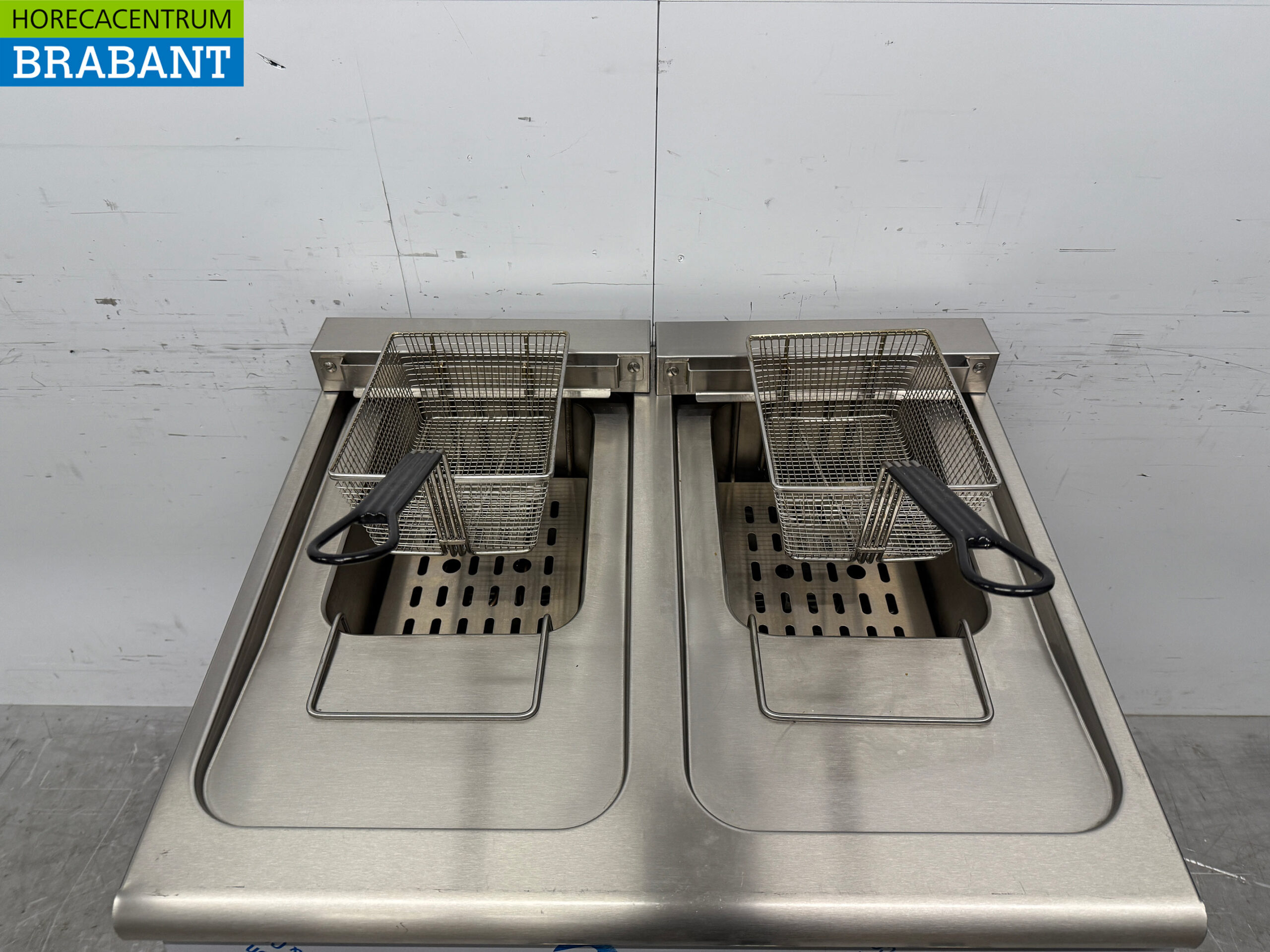 Friteuse double Combisteel en acier inoxydable 2 x 18 litres 400V Horeca – Image 4