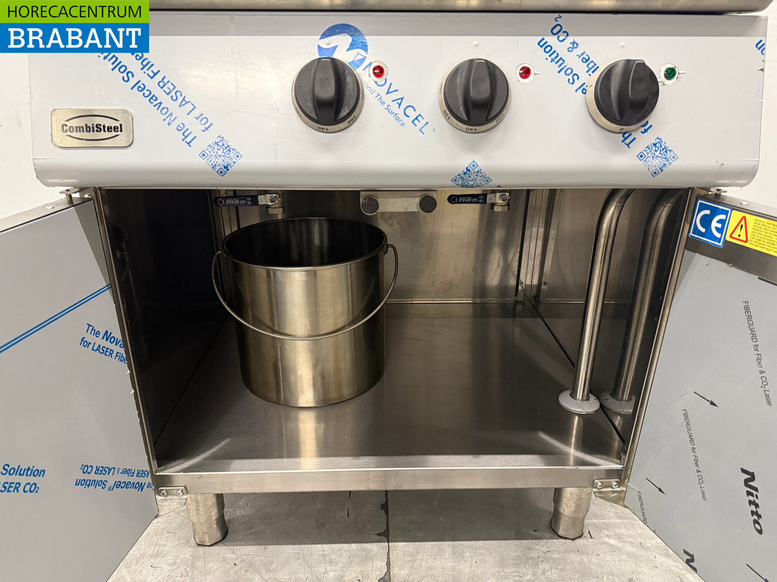 Friteuse double Combisteel en acier inoxydable 2 x 18 litres 400V Horeca – Image 5