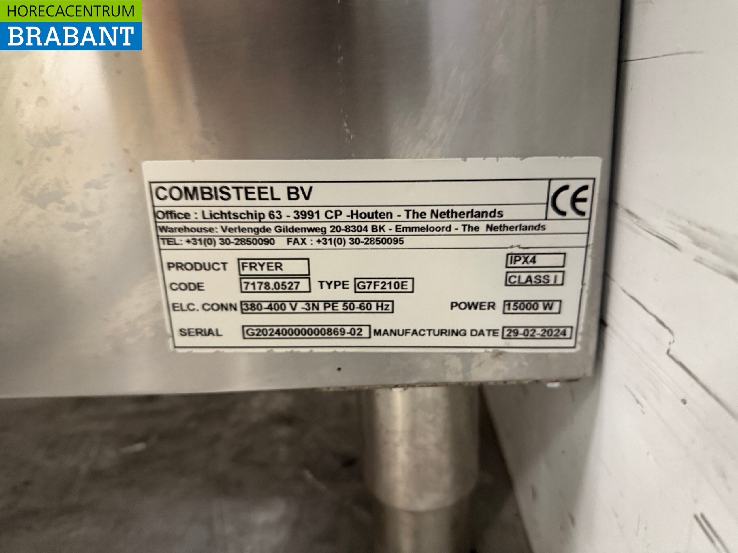 Friteuse double Combisteel en acier inoxydable 2 x 18 litres 400V Horeca – Image 6