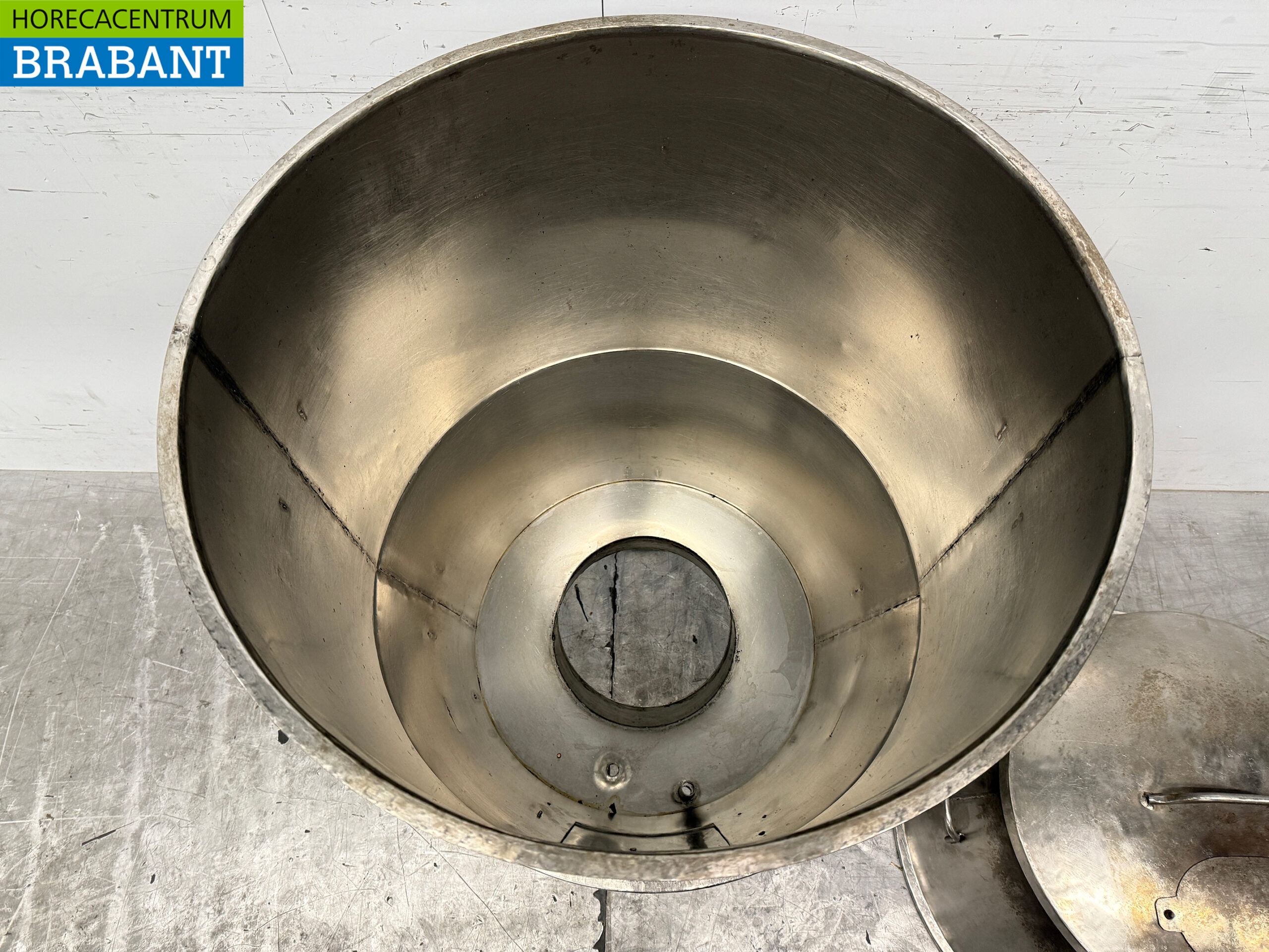 Fût de fumage en acier inoxydable Fumoir à canard laqué 70 cm Horeca – Image 4