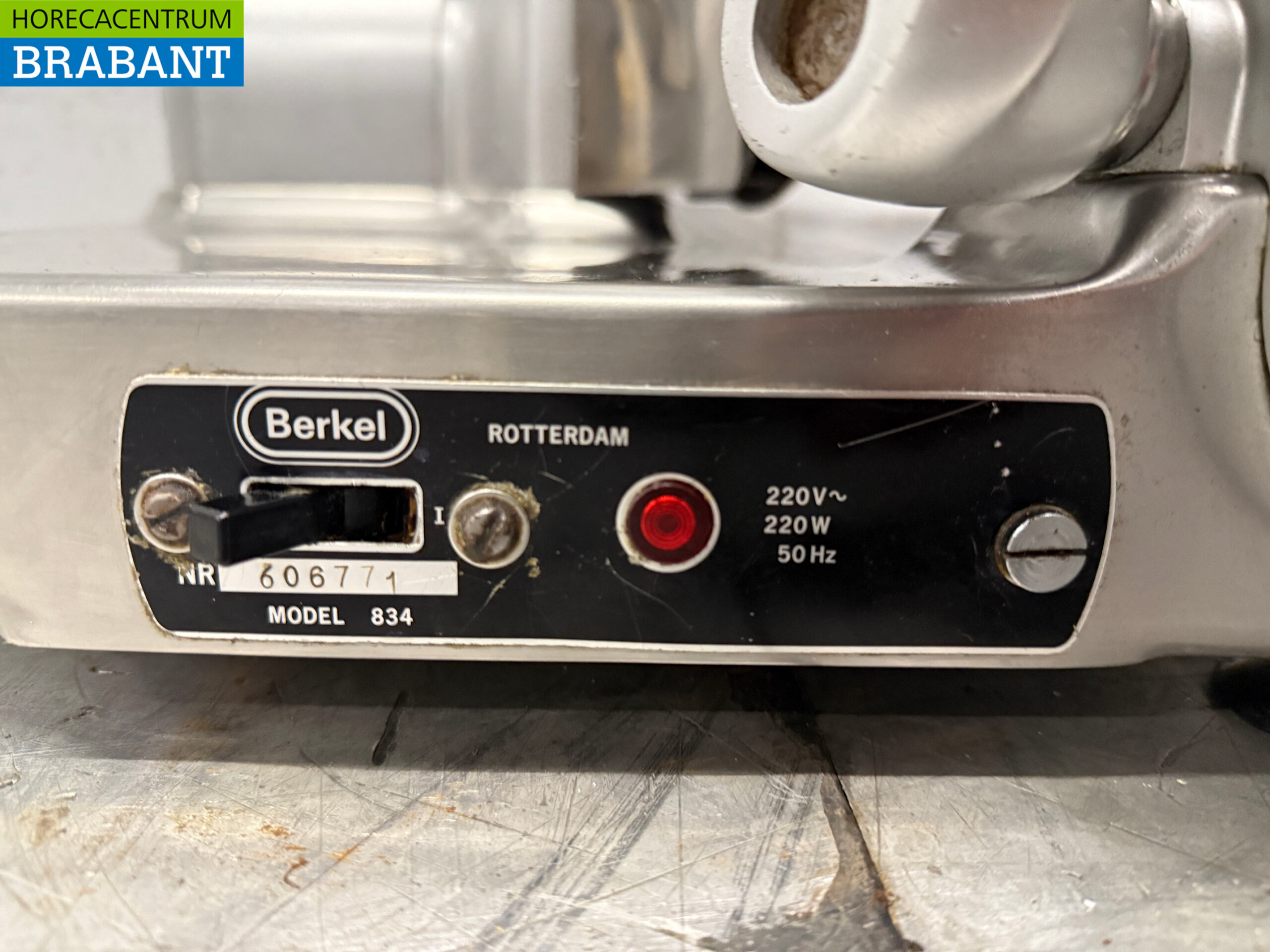 Trancheur de viande Berkel 834 en acier inoxydable Trancheur 230V Restauration Boucherie – Image 4