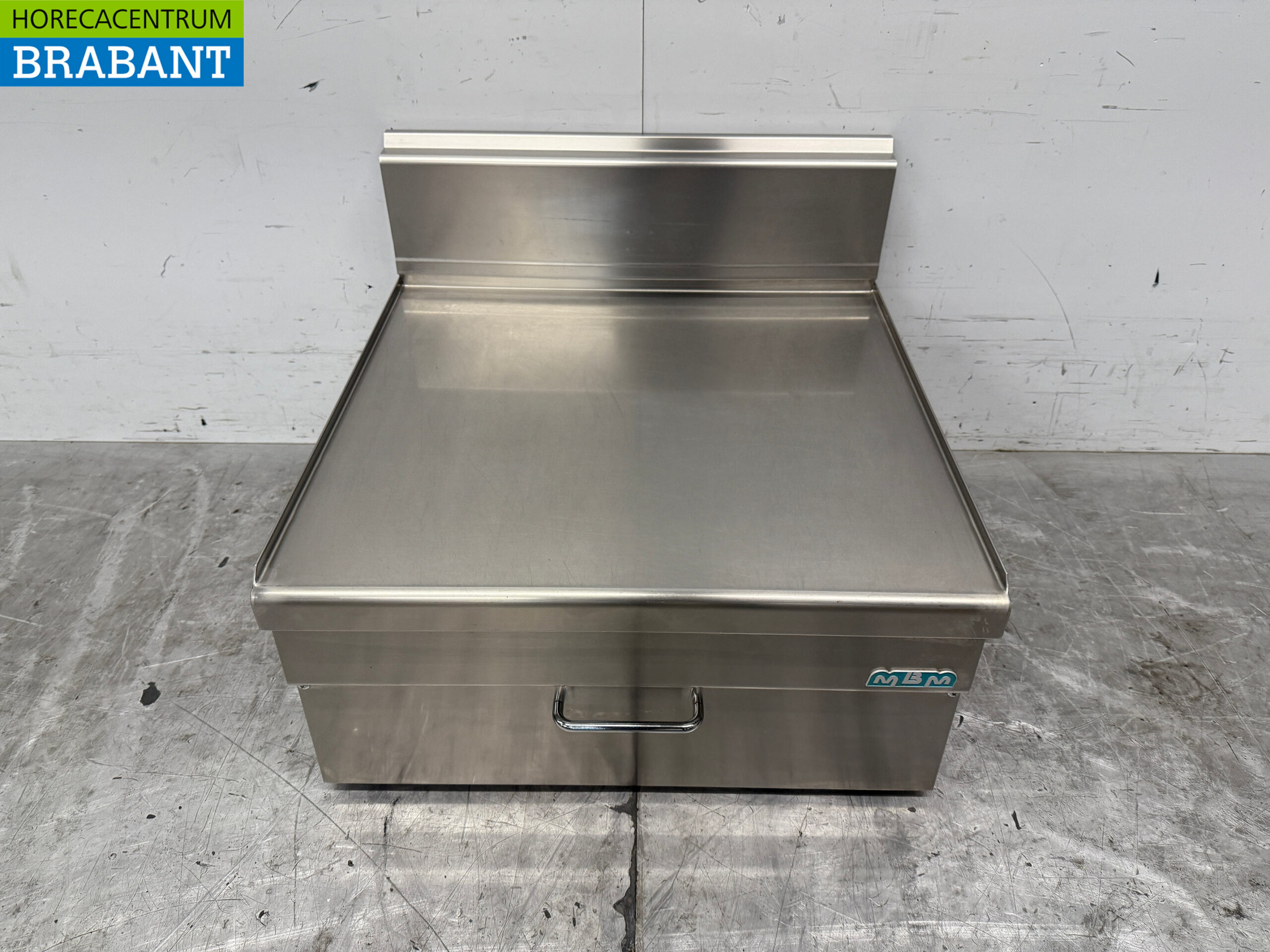 Unité de travail MBM en acier inoxydable Unité aveugle neutre 60 cm Horeca