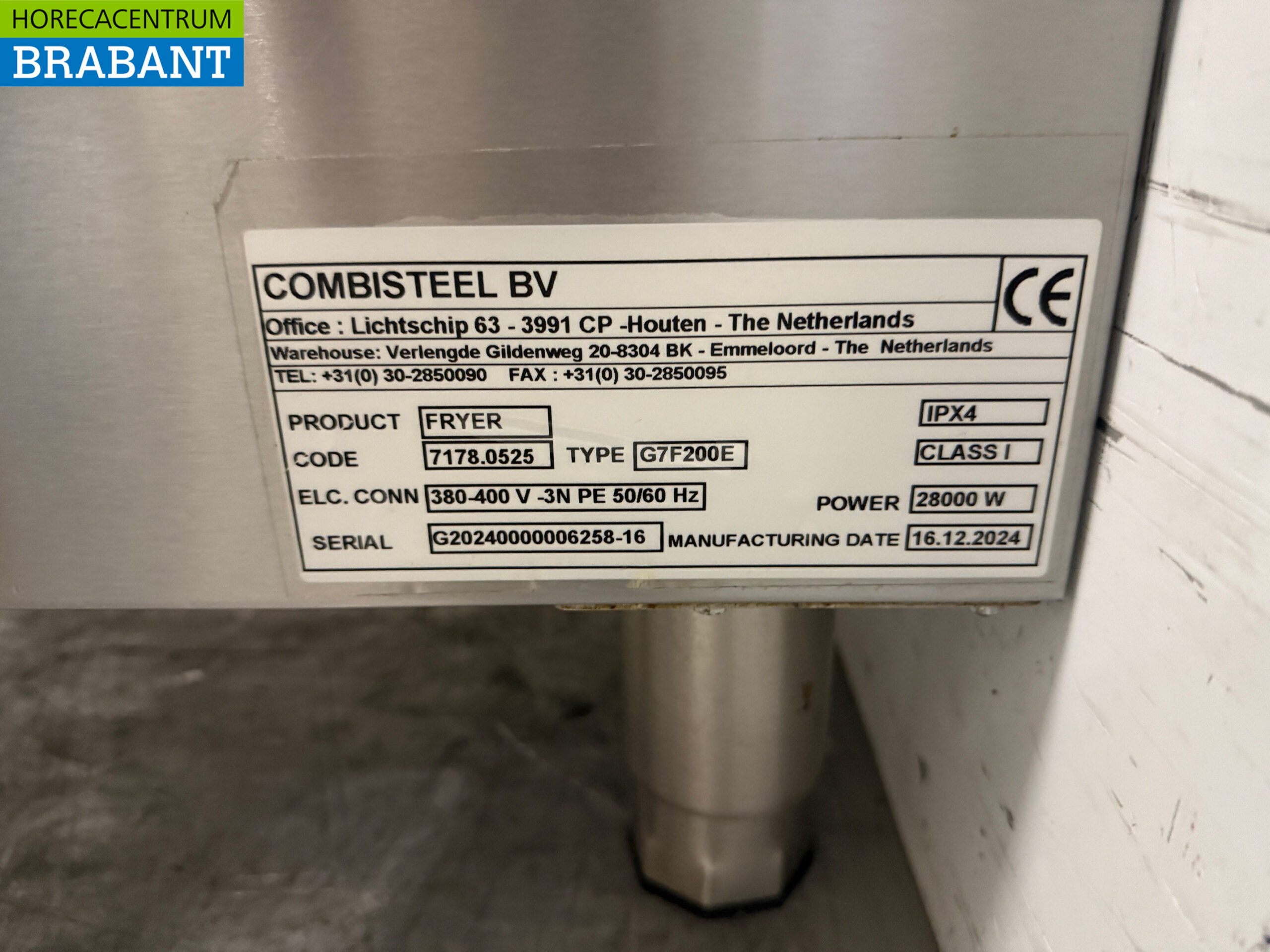 Friteuse double Combisteel en acier inoxydable 2 x 18 litres 400V Horeca – Image 6