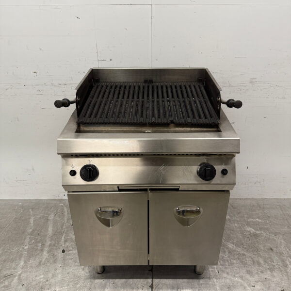 Lava Grill en acier inoxydable Gril en pierre 70 cm GAS Restauration