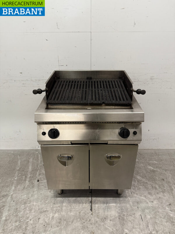 Lava Grill en acier inoxydable Gril en pierre 70 cm GAS Restauration