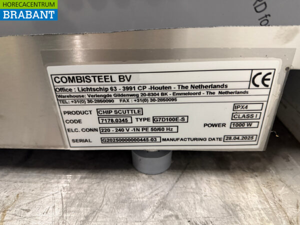 Chauffe-frites Combisteel en acier inoxydable 40 cm 230V Horeca – Image 5