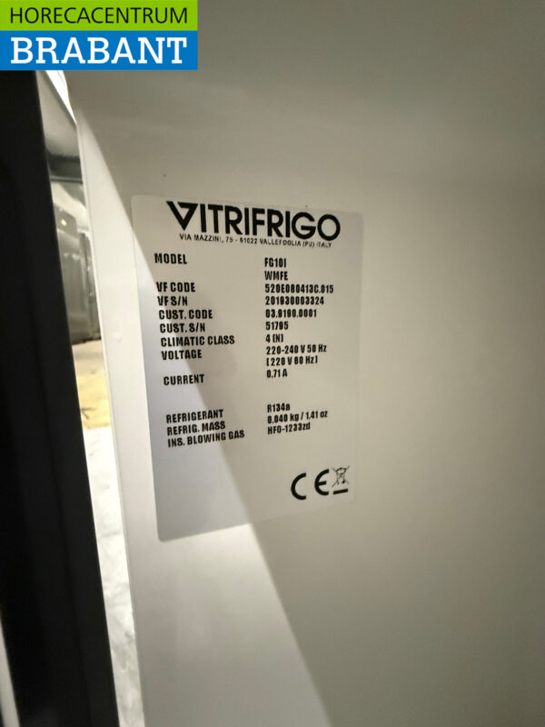 Vitrifrigo FG10i Refroidisseur à lait Réfrigérateur à lait 7,5 litres 230V Horeca – Image 5