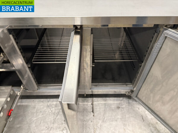 Etabli réfrigéré Ecofrost en acier inoxydable 2 portes et 2 tiroirs 179,5 cm 230V Horeca – Image 4