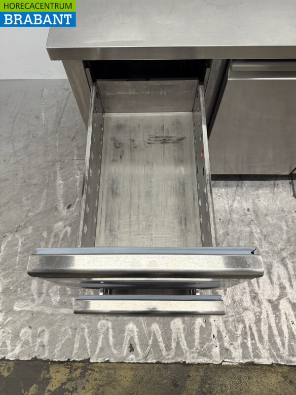 Etabli réfrigéré Ecofrost en acier inoxydable 2 portes et 2 tiroirs 179,5 cm 230V Horeca – Image 5