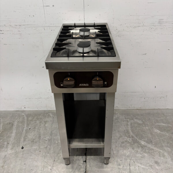 Plaque de cuisson Atag 2 feux en acier inoxydable 35 cm GAS Horeca