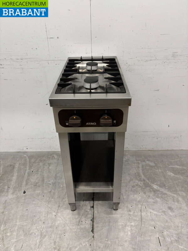 Plaque de cuisson Atag 2 feux en acier inoxydable 35 cm GAS Horeca