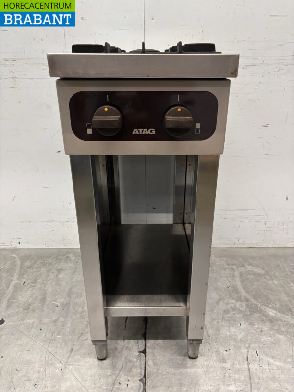 Plaque de cuisson Atag 2 feux en acier inoxydable 35 cm GAS Horeca – Image 2