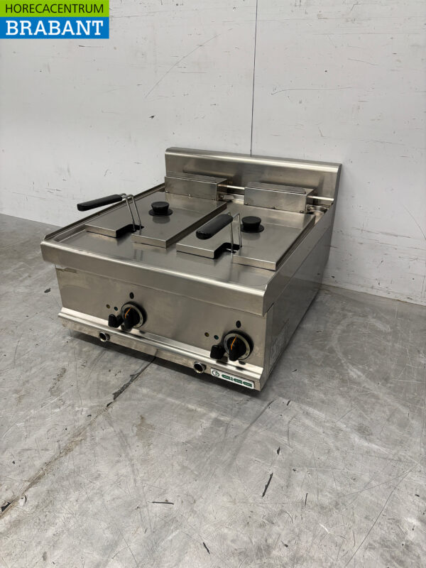 Friteuse double Giga en acier inoxydable 2 x 6 litres 400V Horeca – Image 3