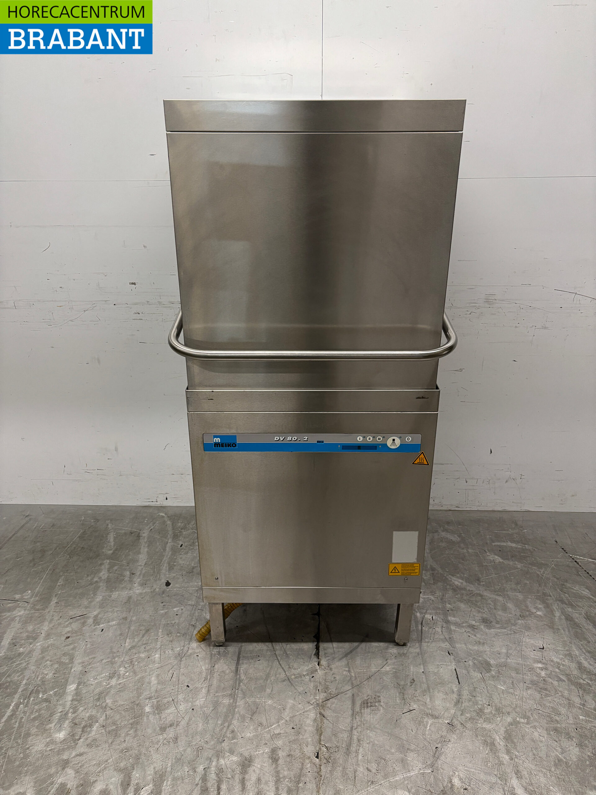 Lave-vaisselle à passage Meiko en acier inoxydable avec pompe de vidange 400V Horeca