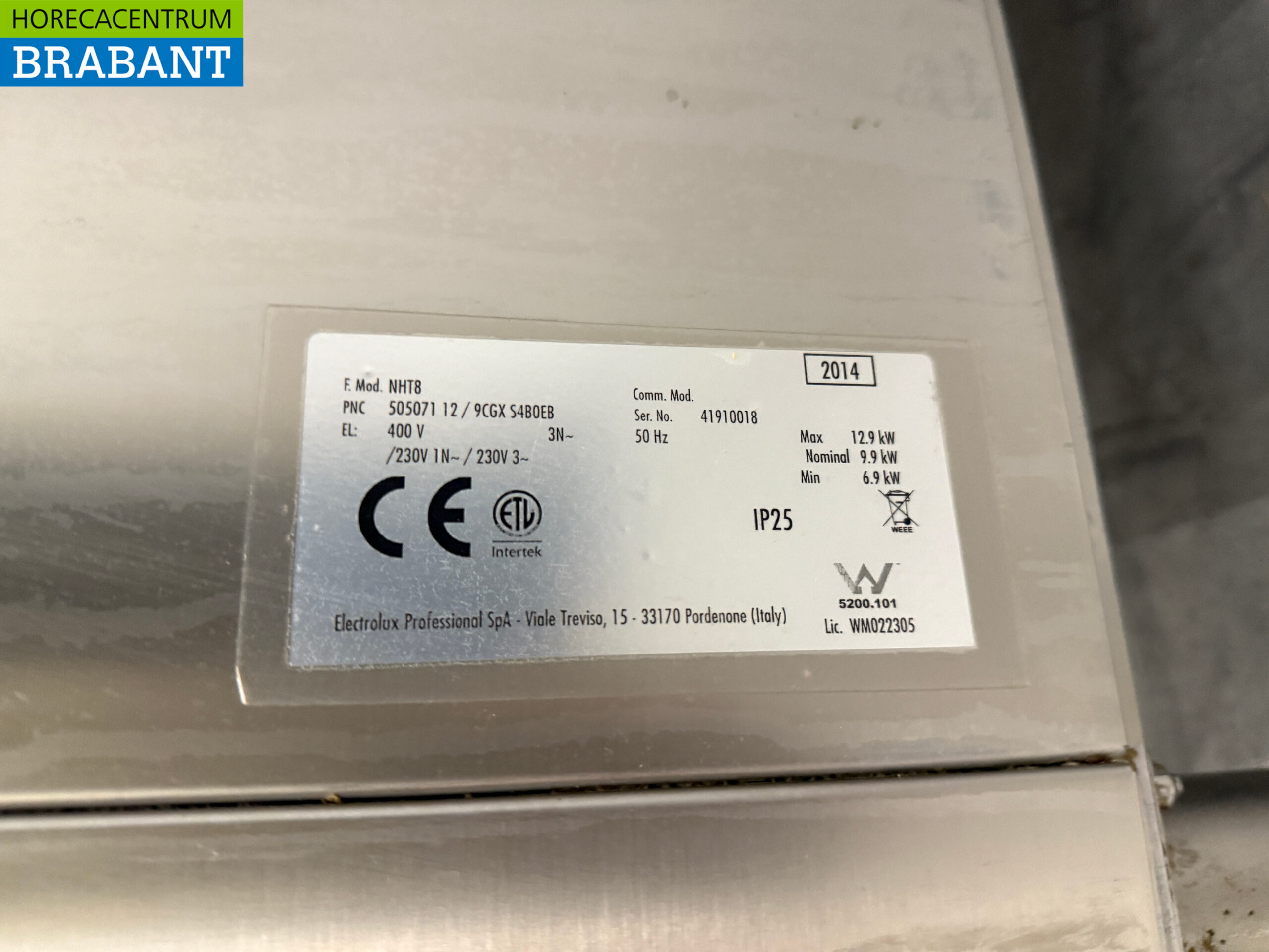 Lave-vaisselle à passage Zanussi en acier inoxydable 400V Horeca – Image 7