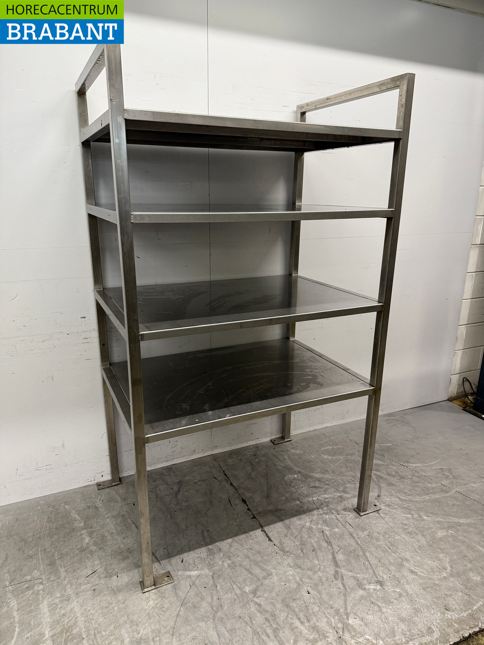 Rayonnage de stockage en acier inoxydable 115,5 x 80 x 200 cm Restauration – Image 2