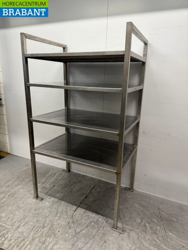 Rayonnage de stockage en acier inoxydable 115,5 x 80 x 200 cm Restauration – Image 3