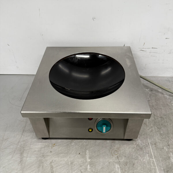 Acier inoxydable Bohner Induction Wok Plaque wok avec poêle wok 5 kW 400V Horeca
