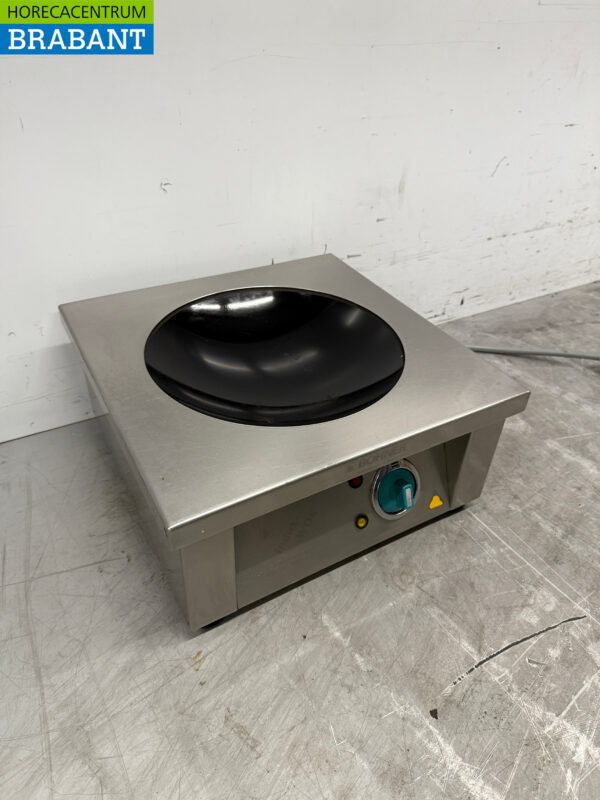 Acier inoxydable Bohner Induction Wok Plaque wok avec poêle wok 5 kW 400V Horeca – Image 3