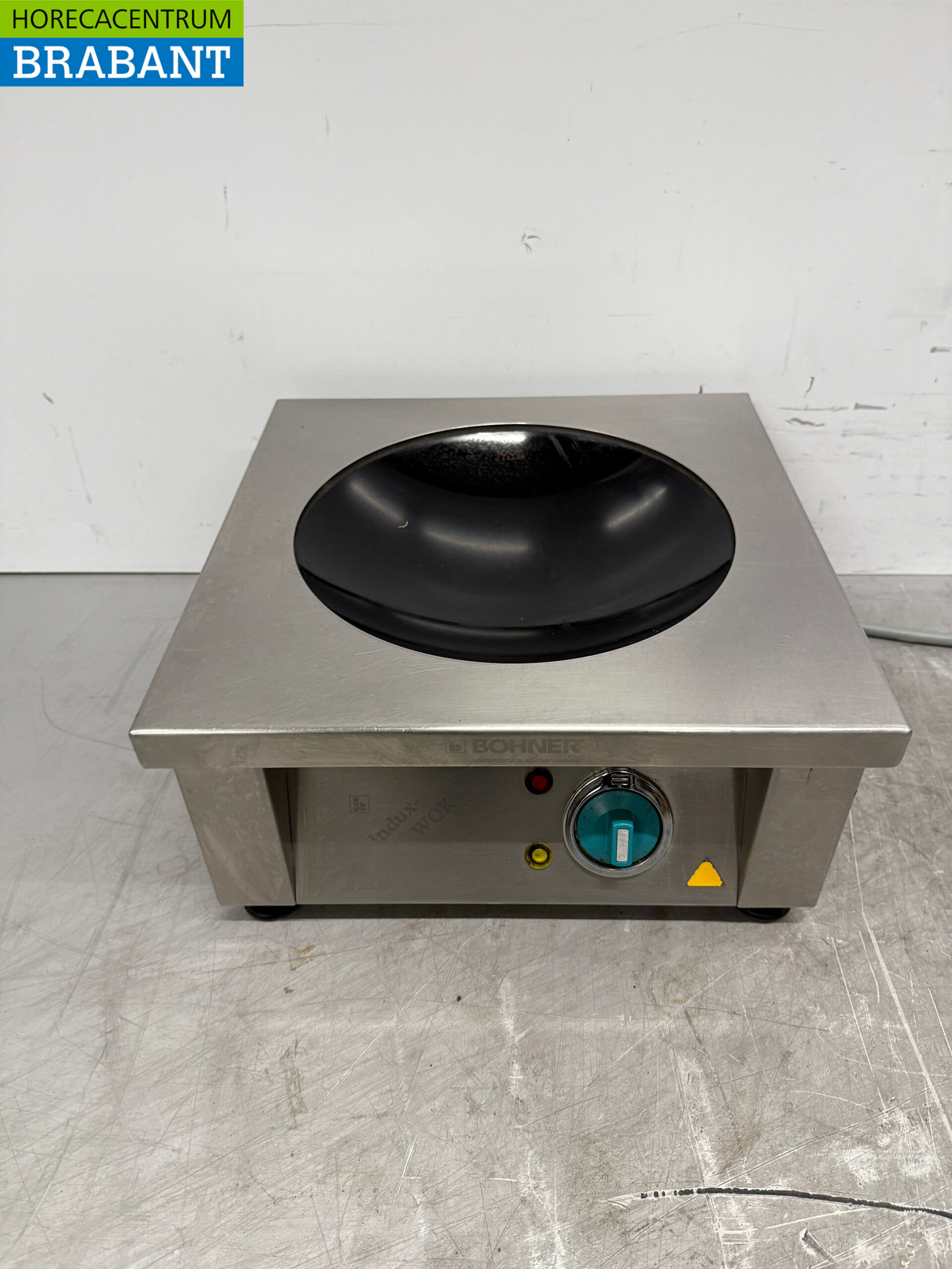 Acier inoxydable Bohner Induction Wok Plaque wok avec poêle wok 5 kW 400V Horeca