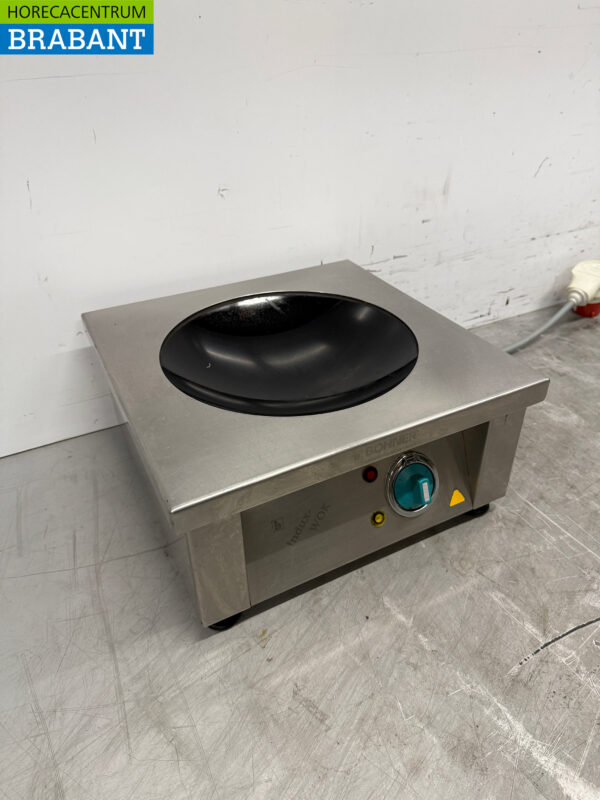 Acier inoxydable Bohner Induction Wok Plaque wok avec poêle wok 5 kW 400V Horeca – Image 3