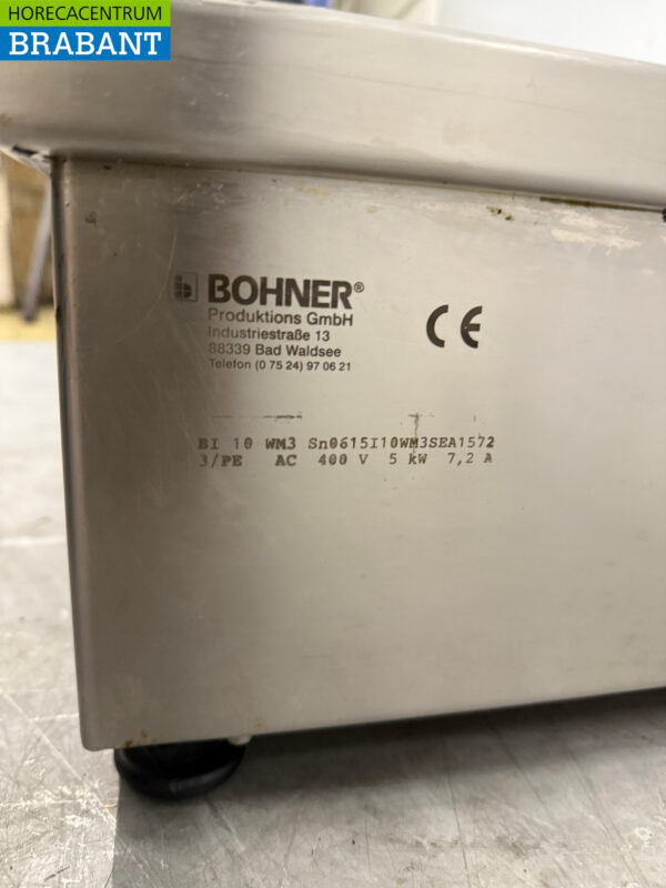 Acier inoxydable Bohner Induction Wok Plaque wok avec poêle wok 5 kW 400V Horeca – Image 5
