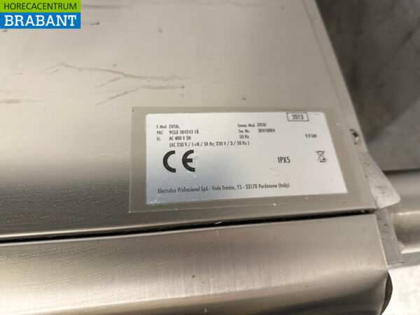 Lave-vaisselle à passage Zanussi en acier inoxydable 400V Horeca – Image 7