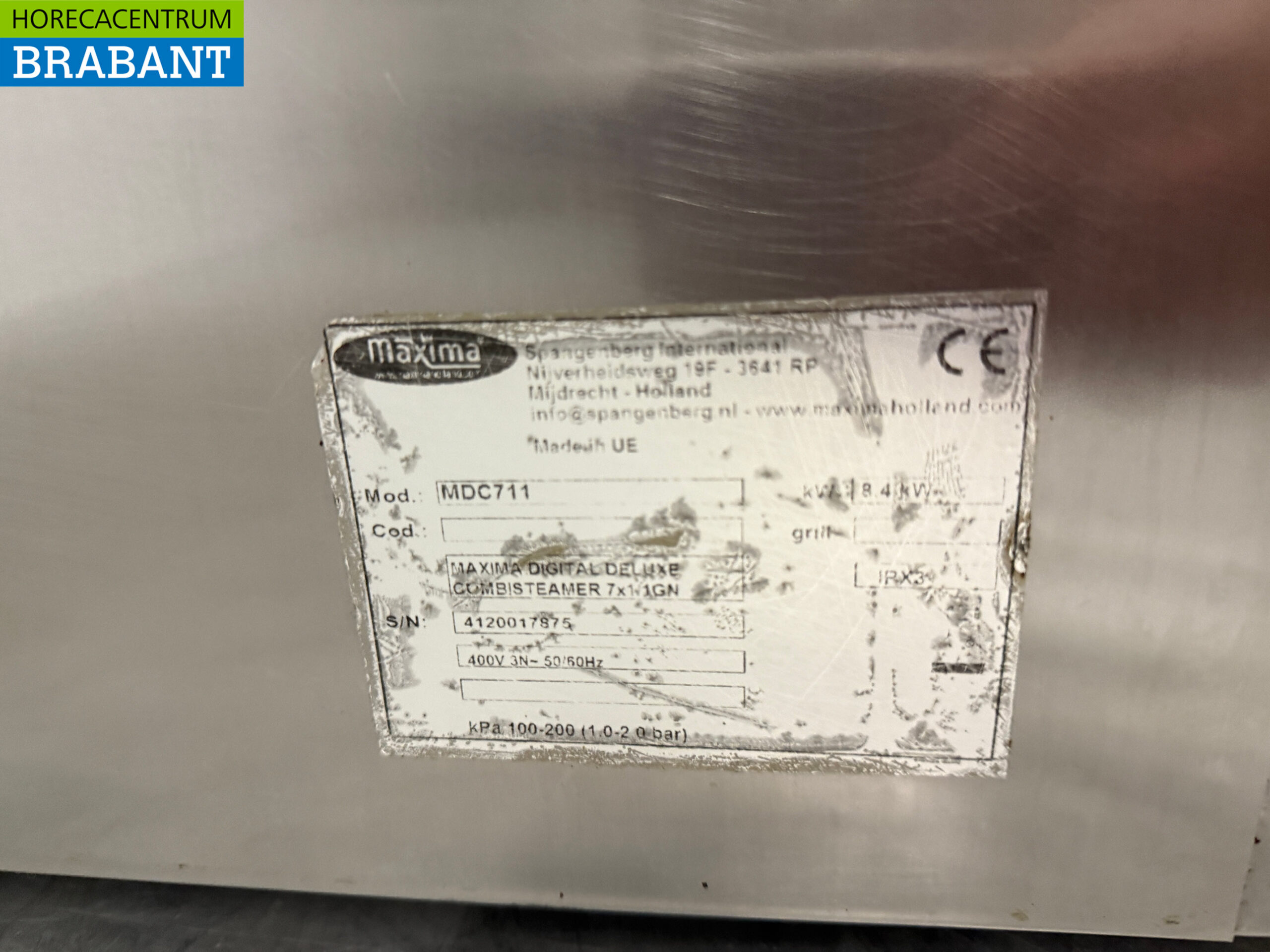 Acier inoxydable Maxima Combisteamer 7 x 1/1 GN 400V Horeca – Image 5