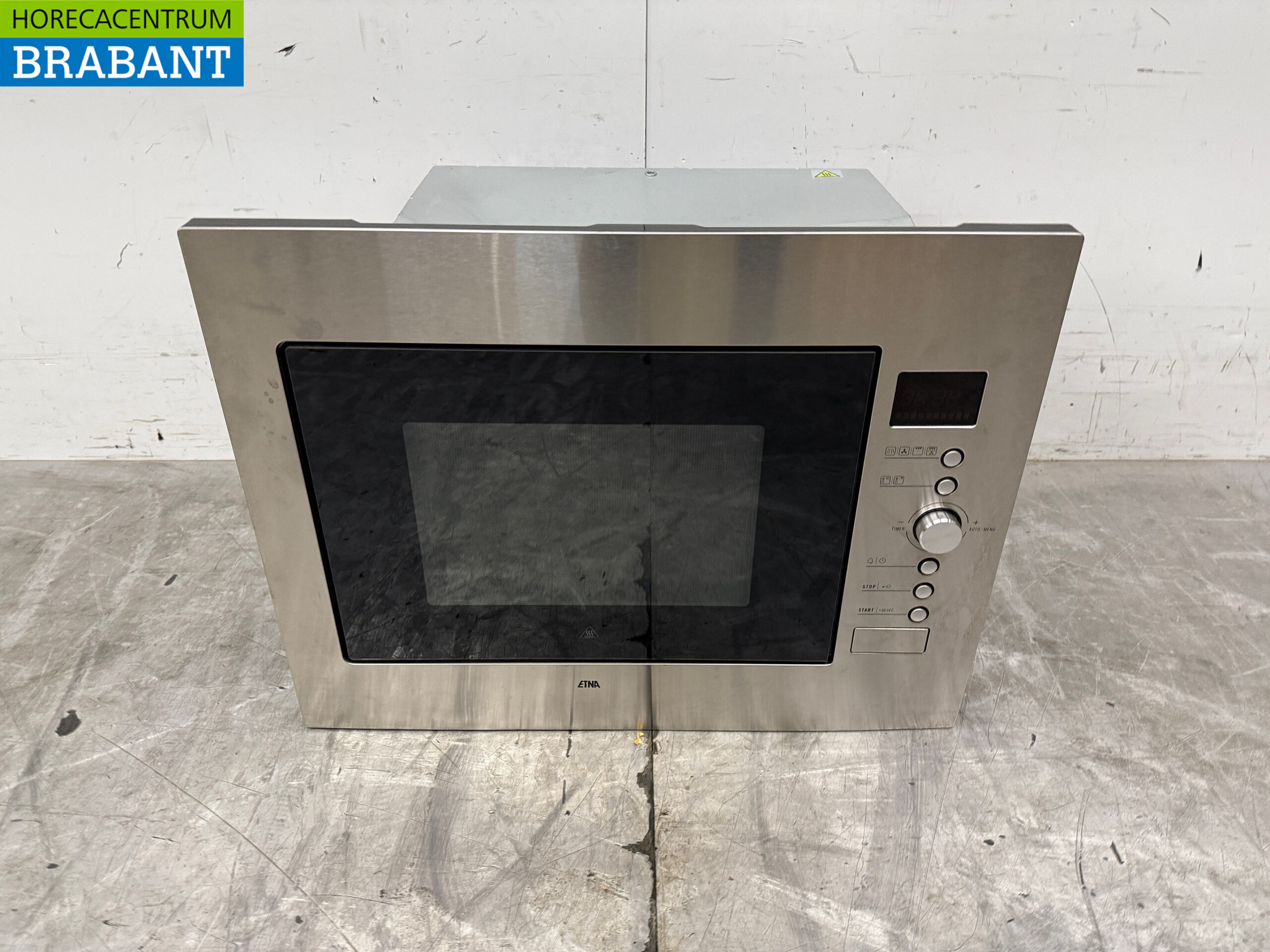 Micro-ondes combiné Etna en acier inoxydable 1000 Watt encastrable 230V Horeca