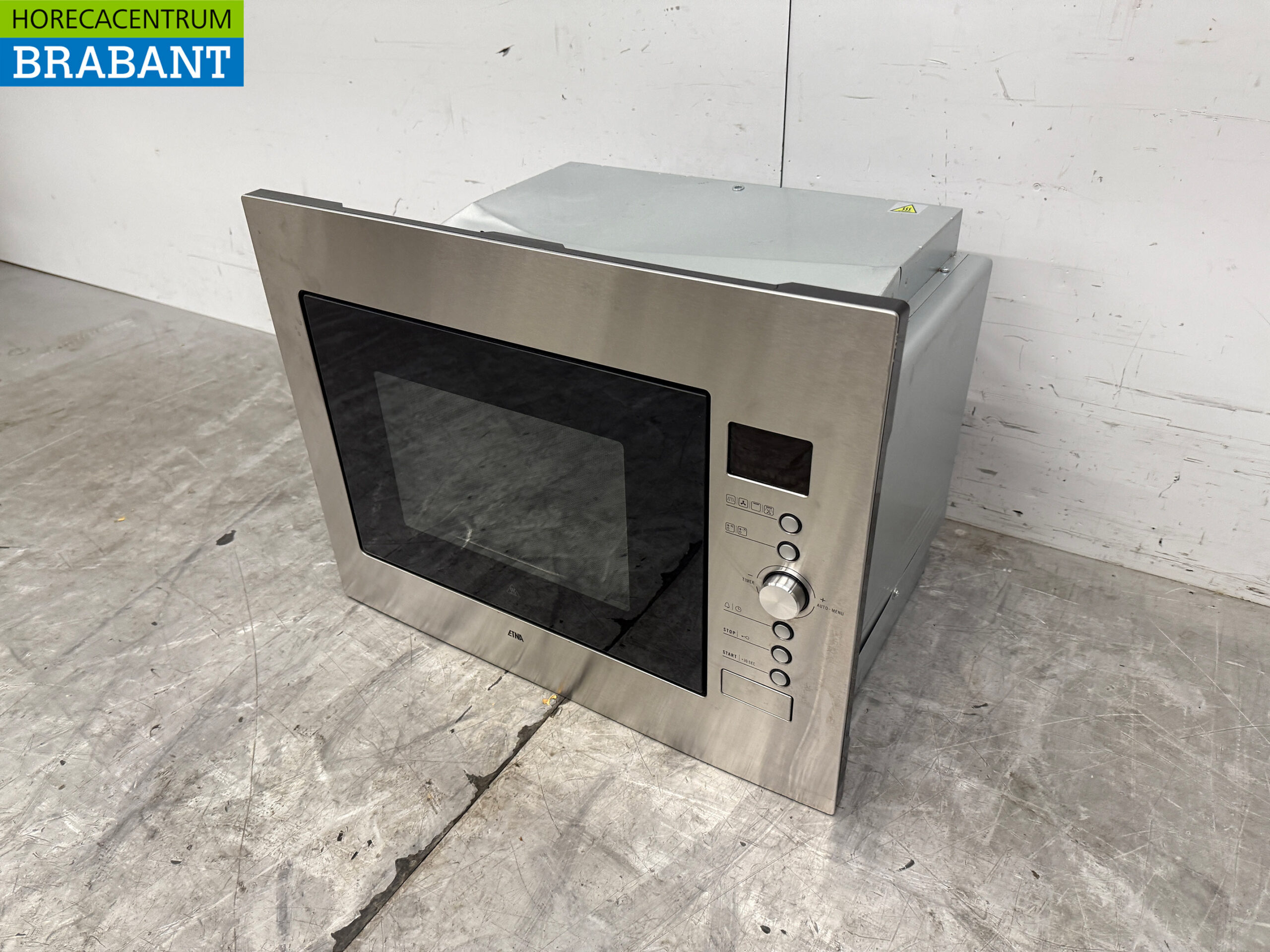 Micro-ondes combiné Etna en acier inoxydable 1000 Watt encastrable 230V Horeca – Image 2