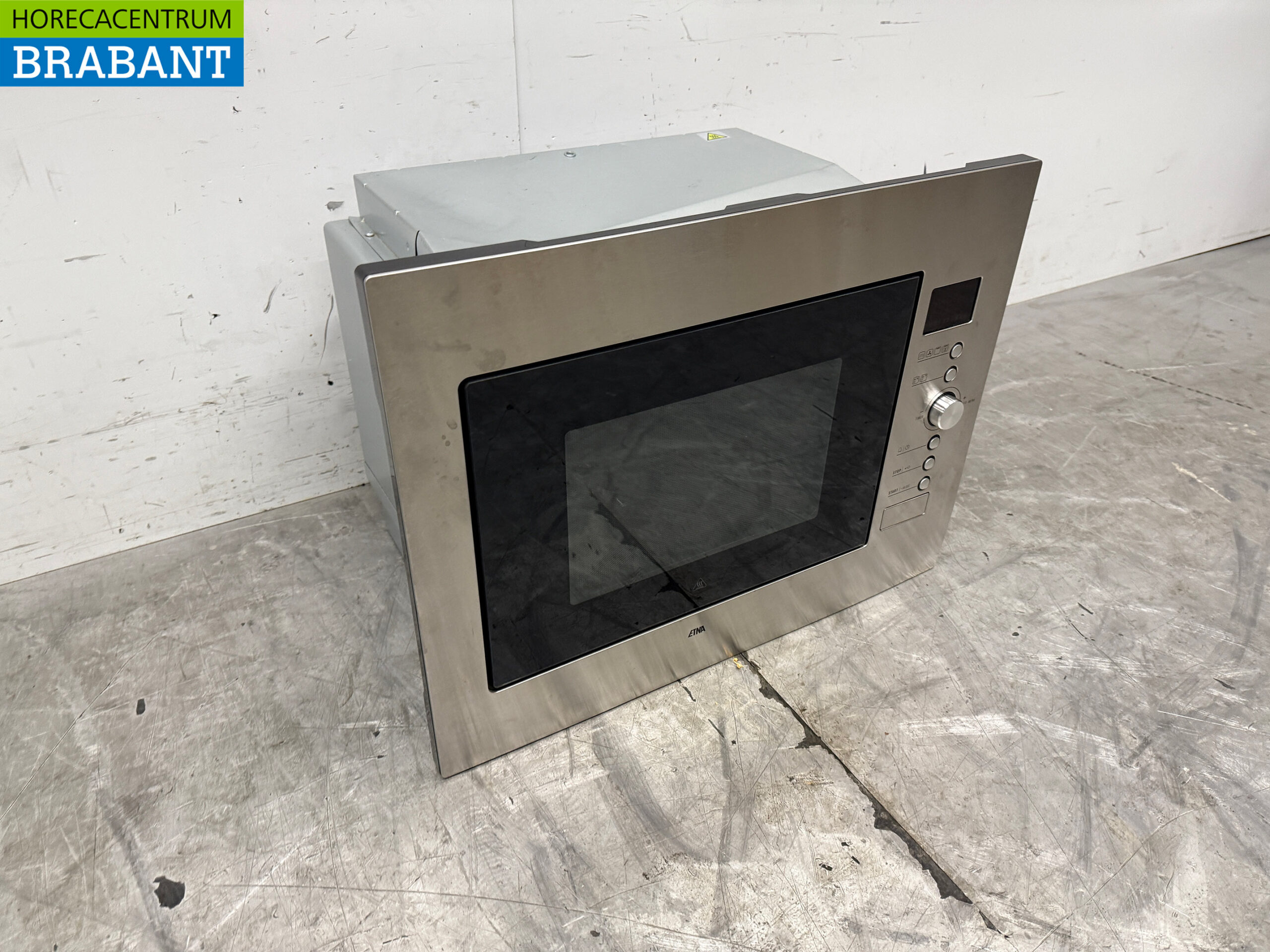 Micro-ondes combiné Etna en acier inoxydable 1000 Watt encastrable 230V Horeca – Image 3