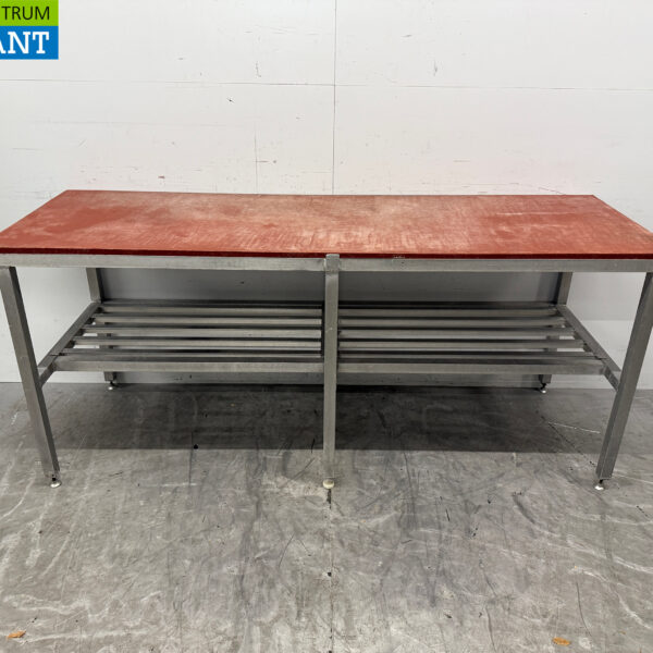 Table de découpe en aluminium 211 x 70 x 90 cm Restauration Boucherie