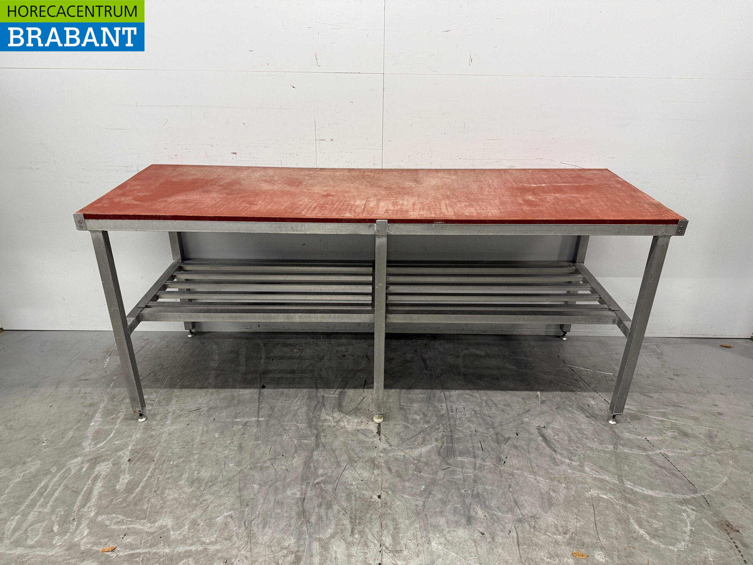 Table de découpe en aluminium 211 x 70 x 90 cm Restauration Boucherie