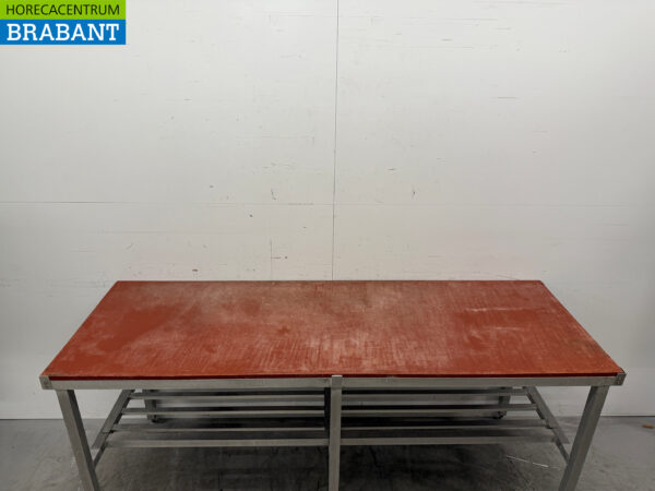Table de découpe en aluminium 211 x 70 x 90 cm Restauration Boucherie – Image 4