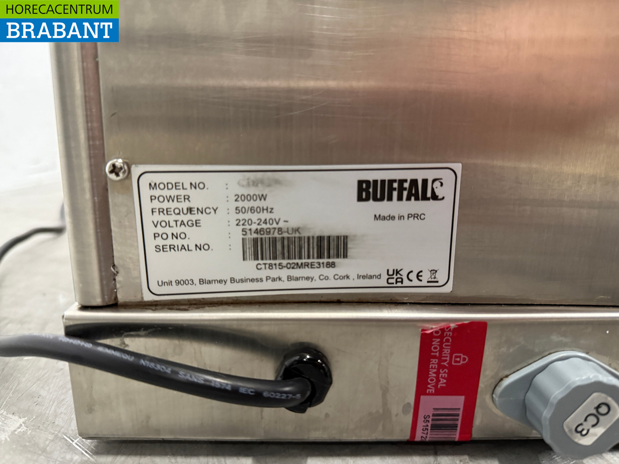 Machine à café Buffalo en acier inoxydable Machine à café avec pichet 2 litres 230V Horeca – Image 4