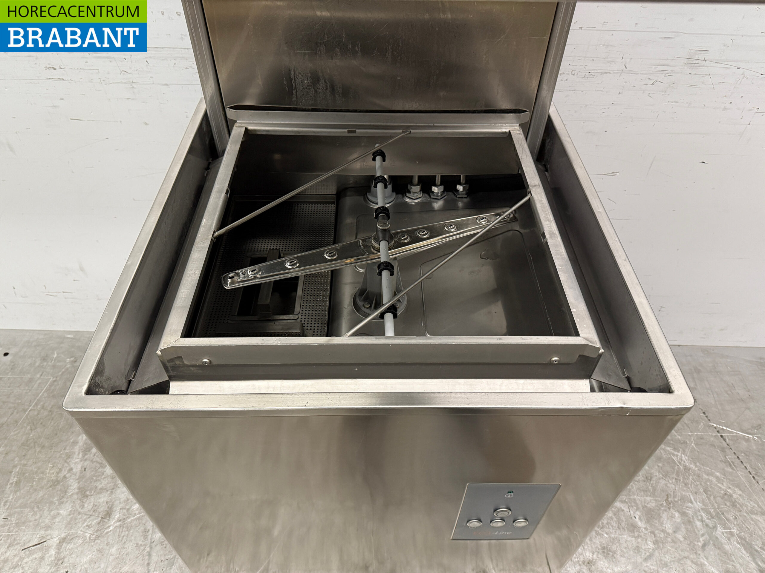 Lave-vaisselle à passage Asber en acier inoxydable avec pompe de vidange 400V Horeca – Image 4