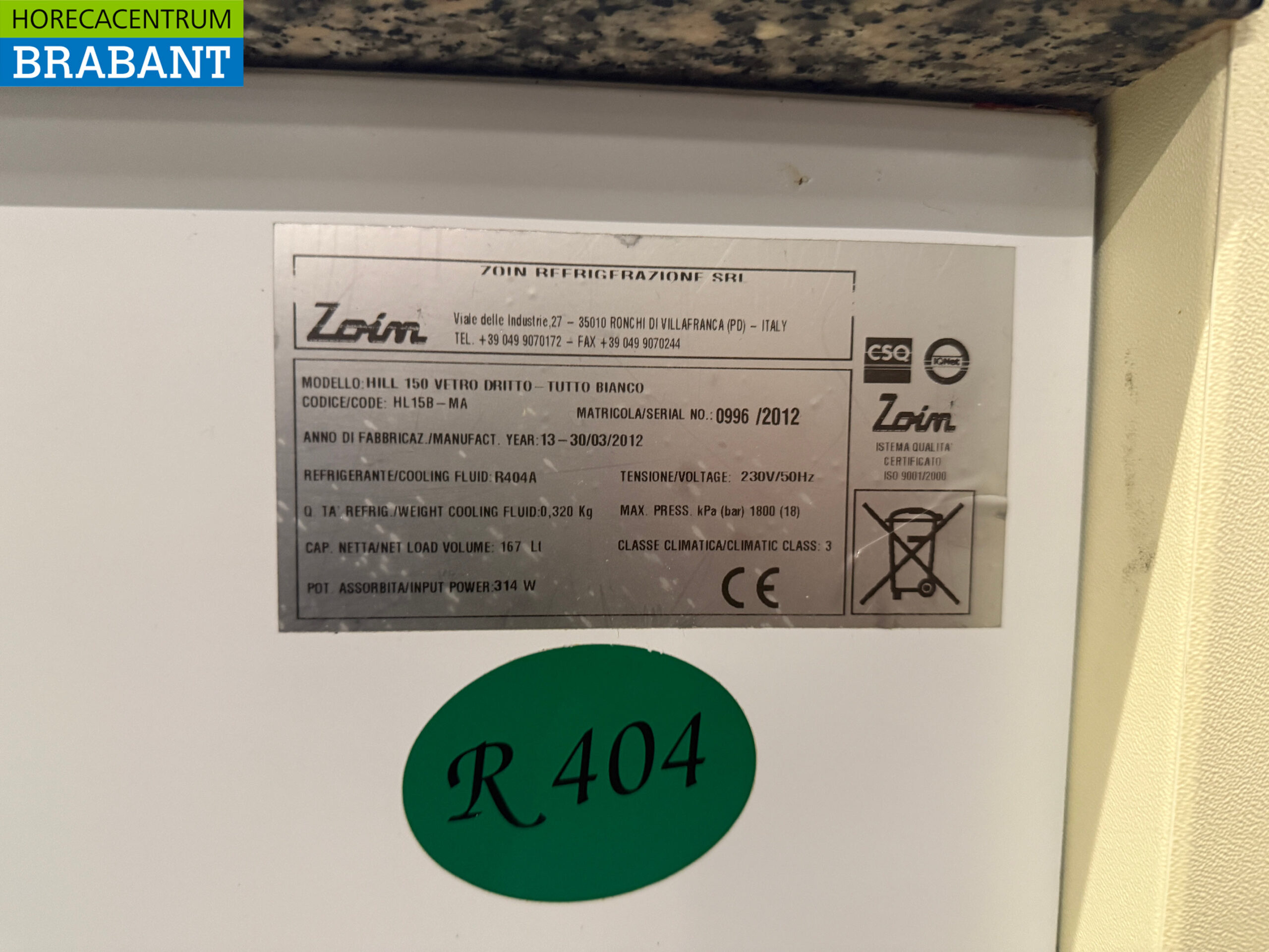 Zoin Vitrine réfrigérée Vitrine Snack Vitrine réfrigérée 150 cm 230V Cafétéria Chip shop Catering Catering – Image 7