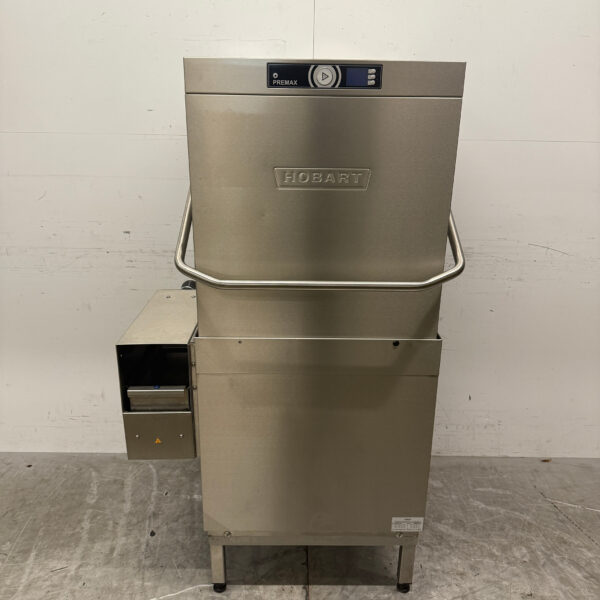 Lave-vaisselle à passage Hobart Premax en acier inoxydable avec pompe de vidange 400V Horeca