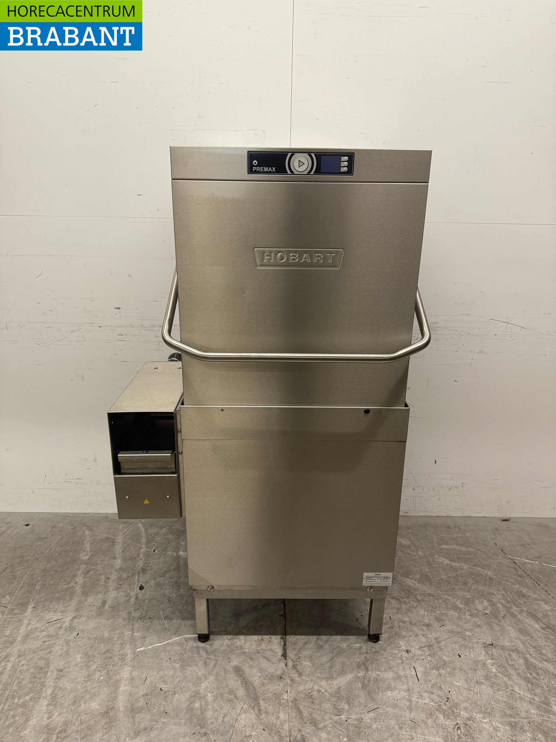 Lave-vaisselle à passage Hobart Premax en acier inoxydable avec pompe de vidange 400V Horeca