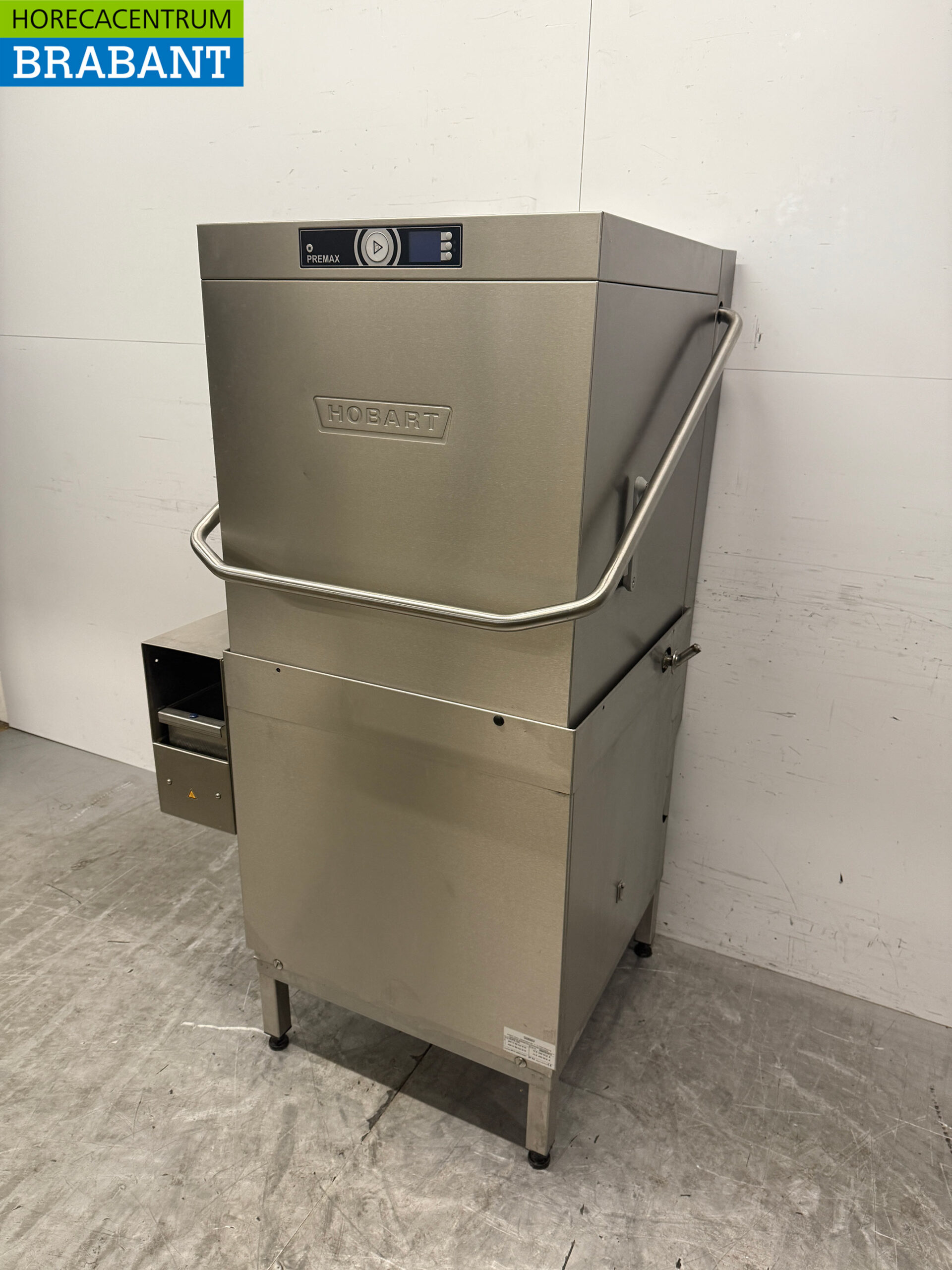 Lave-vaisselle à passage Hobart Premax en acier inoxydable avec pompe de vidange 400V Horeca – Image 2